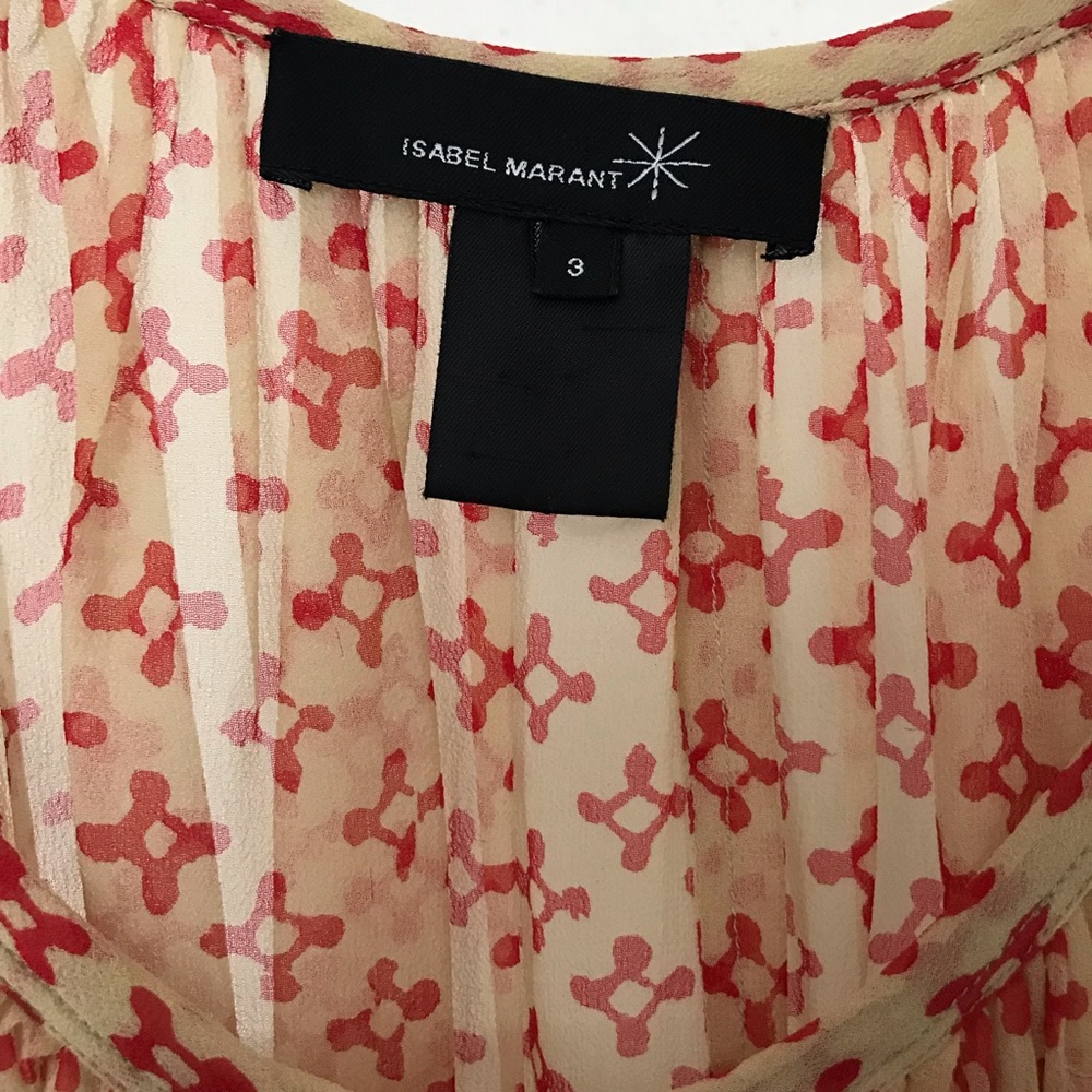 Isabel Marant Silk Crepe Dress w draw string